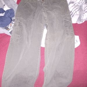 Y2k style cargo pant army green